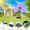 Decor 4 Pack Solar Lights, Solar Flowers Lights with 12 Enlarged Blooming Hydrangea Flowers Waterproof for Garden Yard Patio Lawn Backyard Pathway Gardening Gifts for Women Mom